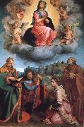 Andrea del Sarto Virgin with Four Saints Spain oil painting artist
